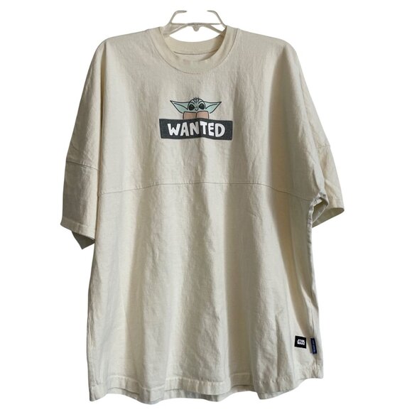 Star Wars Spirit Jersey Wanted Grogu Oversized T-Shirt XXL Disney Parks‎ Unisex - Picture 1 of 12